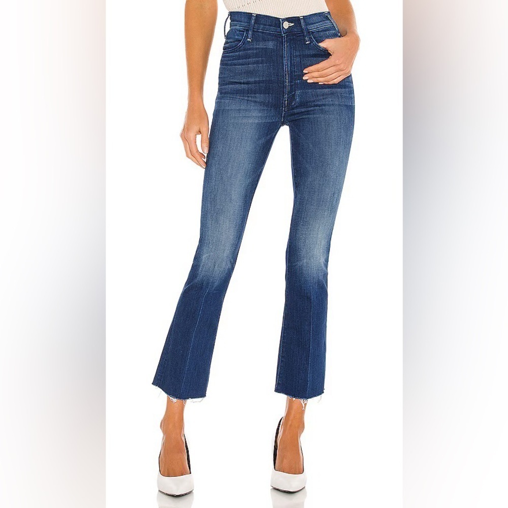 MOTHER  The Hustler Ankle Fray Squeeze It Jeans 25
